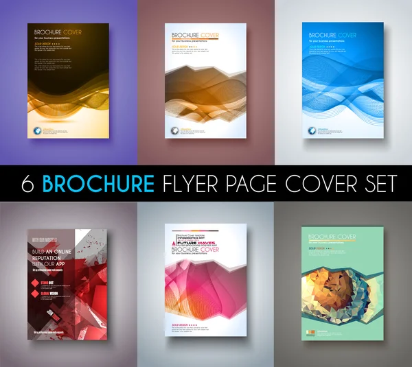 Broschürenvorlage, Flyer-Design — Stockvektor