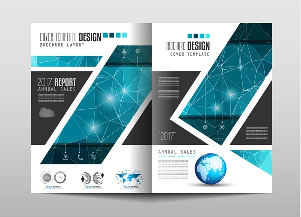 Modèle de brochure, Conception de dépliants — Image vectorielle