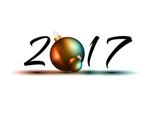 2017 gelukkig Nieuwjaar achtergrond — Stockvector