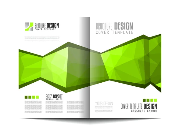 Modelo de folheto, Design de folheto — Vetor de Stock