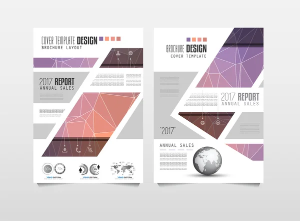 Modèle de brochure, Conception de dépliants — Image vectorielle