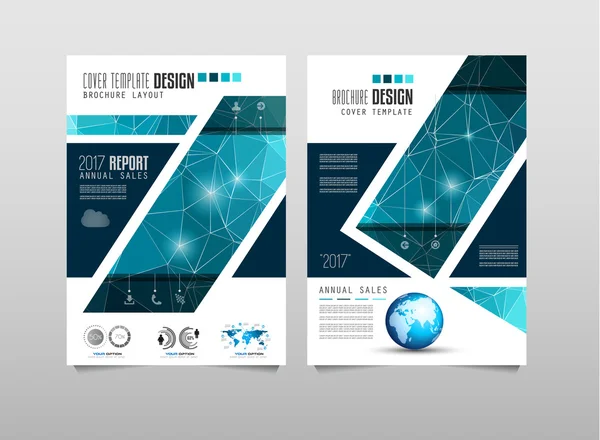 Modèle de brochure, Conception de dépliants — Image vectorielle