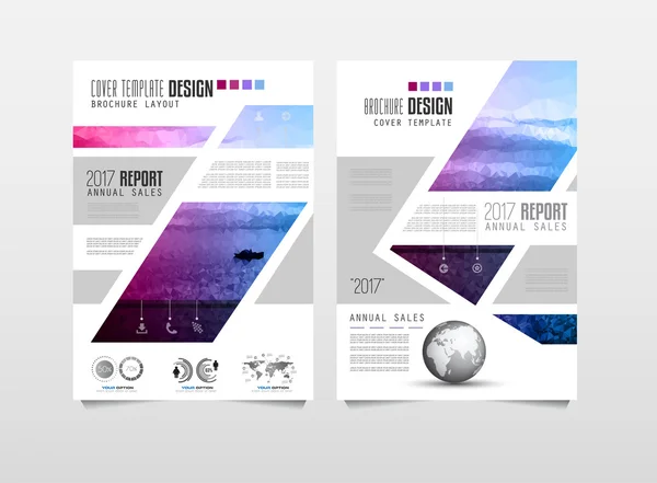 Plantilla de folleto, Diseño de folleto — Vector de stock
