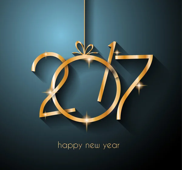 2017 mutlu yeni yıl arka plan — Stok Vektör