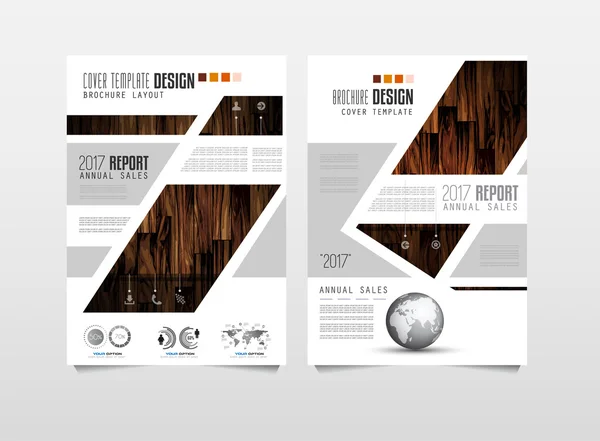 Plantilla de folleto, Diseño de folleto — Vector de stock