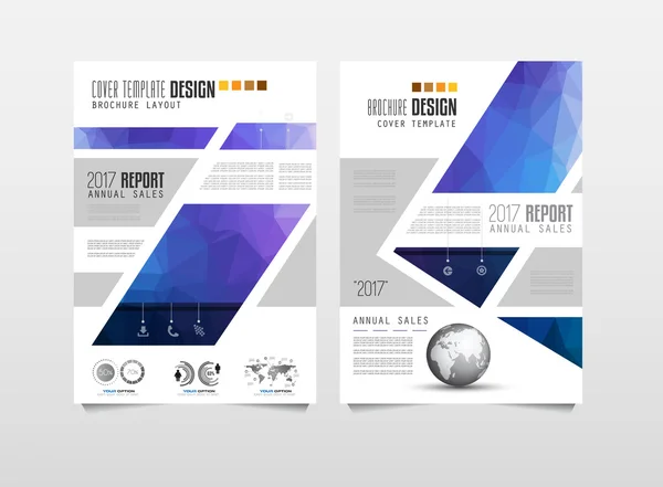 Brožura šablona, Flyer Design — Stockový vektor