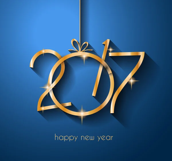 2017 mutlu yeni yıl arka plan — Stok Vektör