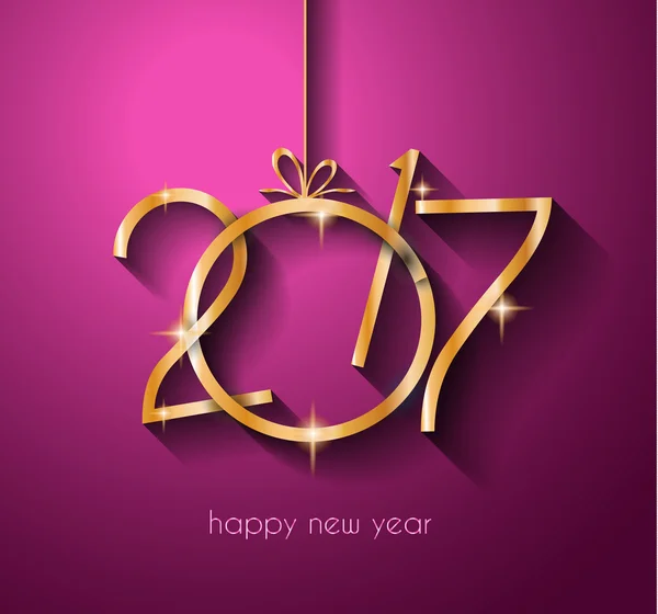 2017 Happy New Year Background — Stock Vector