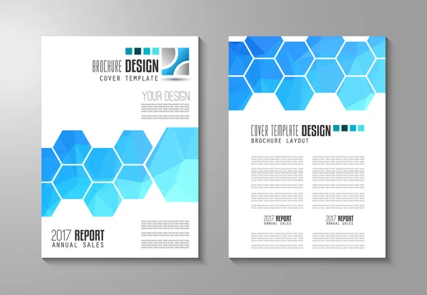 Broşür şablonu, el ilanı tasarımı veya iş için Depliant kapak — Stok Vektör