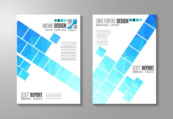 Broşür şablonu, el ilanı tasarımı veya iş için Depliant kapak — Stok Vektör