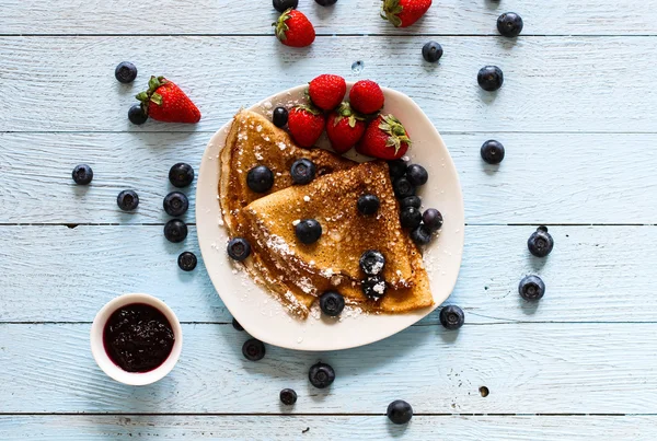 Delicioso café da manhã Crepes — Fotografia de Stock