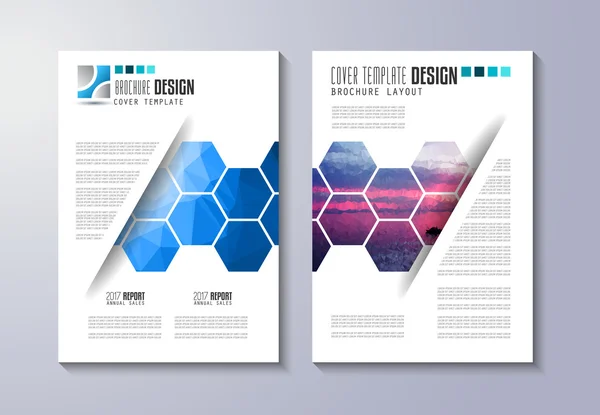 Modelo de folheto, Design de folheto —  Vetores de Stock