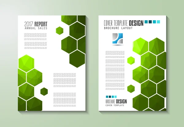 Modello di brochure, Flyer Design — Vettoriale Stock