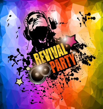 Club disko Flyer şablonu
