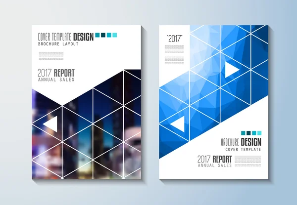 Modèle de brochure, couvertures dépendantes — Image vectorielle