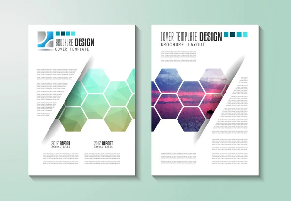 Brochure sjabloon, Flyers ontwerpen — Stockvector