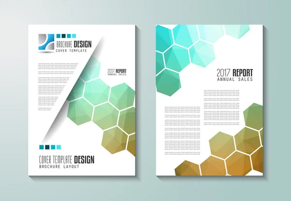 Modelo de folheto, Design de folhetos —  Vetores de Stock