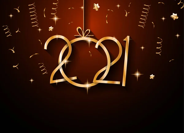 2021 Happy New Year Background Your Seasonal Flyers Greetings Card — Stock Photo, Image