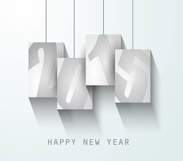 Оригінальний 2015 рік щасливий новий рік сучасний фон — стоковий вектор