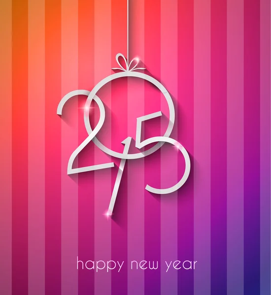 Orijinal 2015 mutlu yeni yıl — Stok Vektör