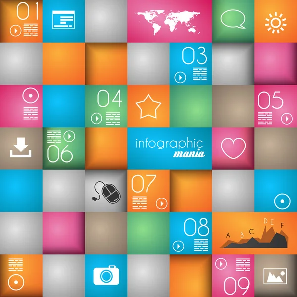 インフォグラフィックデザインテンプレート — ストックベクタ
