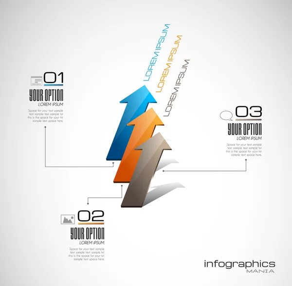 Modelo de design infográfico — Vetor de Stock