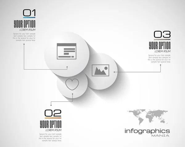 Infographic tasarım şablonu — Stok Vektör