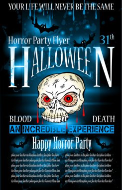 Halloween Horror Party flyer