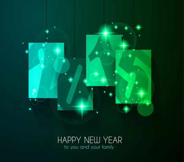 Eredeti 2015 boldog új évet — Stock Vector