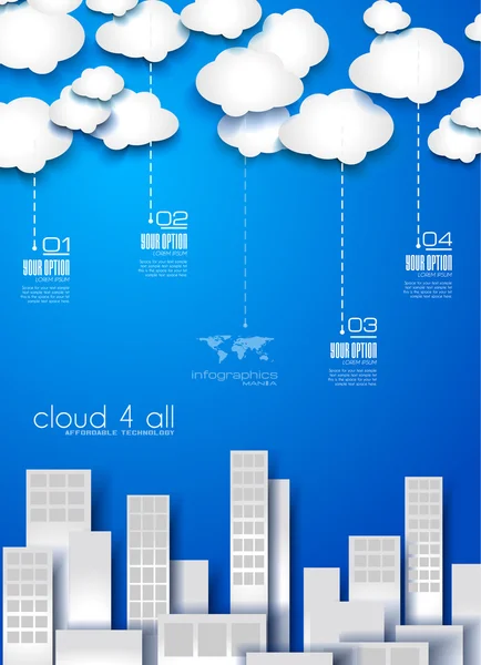 Layout infografico per la presentazione dei dati aziendali — Vettoriale Stock