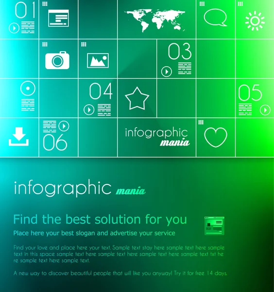 Infographic lay-out voor de presentatie van de gegevens van het bedrijf — Stockvector