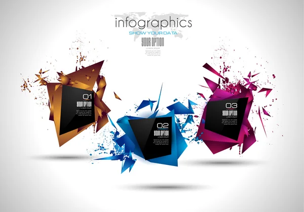 Modern Abstract Infographic template — Stock Vector