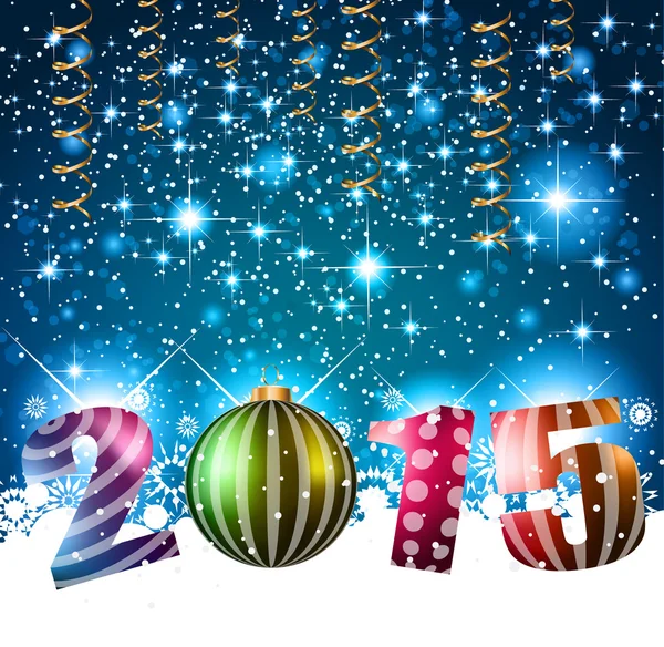Dépliant du Nouvel An 2015 — Image vectorielle