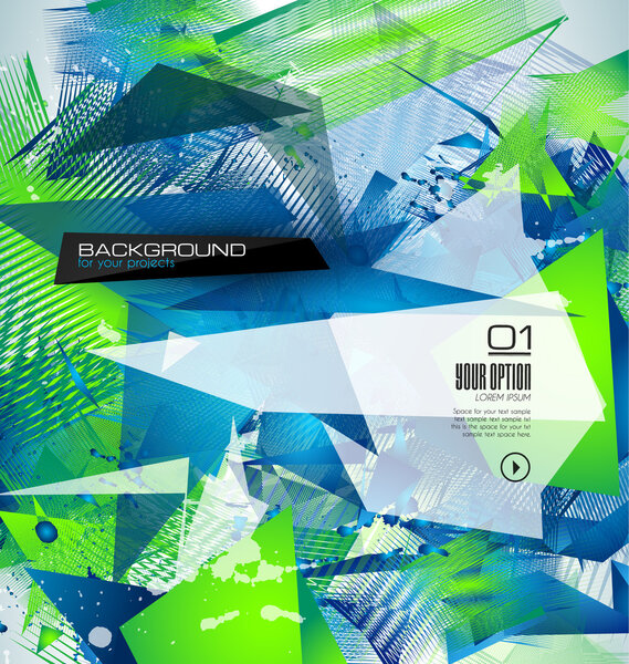 Современный многоугольный фон
