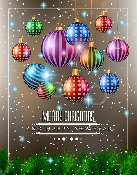 Christmas background template — Stock Vector