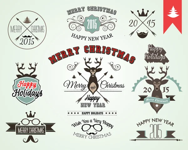 Set de decoración de Navidad — Vector de stock