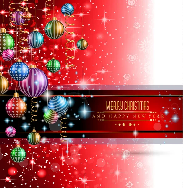 2015 New Year and Happy Christmas background for your flyers — Stock Vector