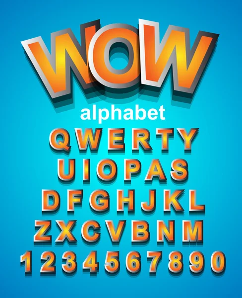 Alphabet Police à utiliser pour les invitations aux fêtes d'enfants — Image vectorielle