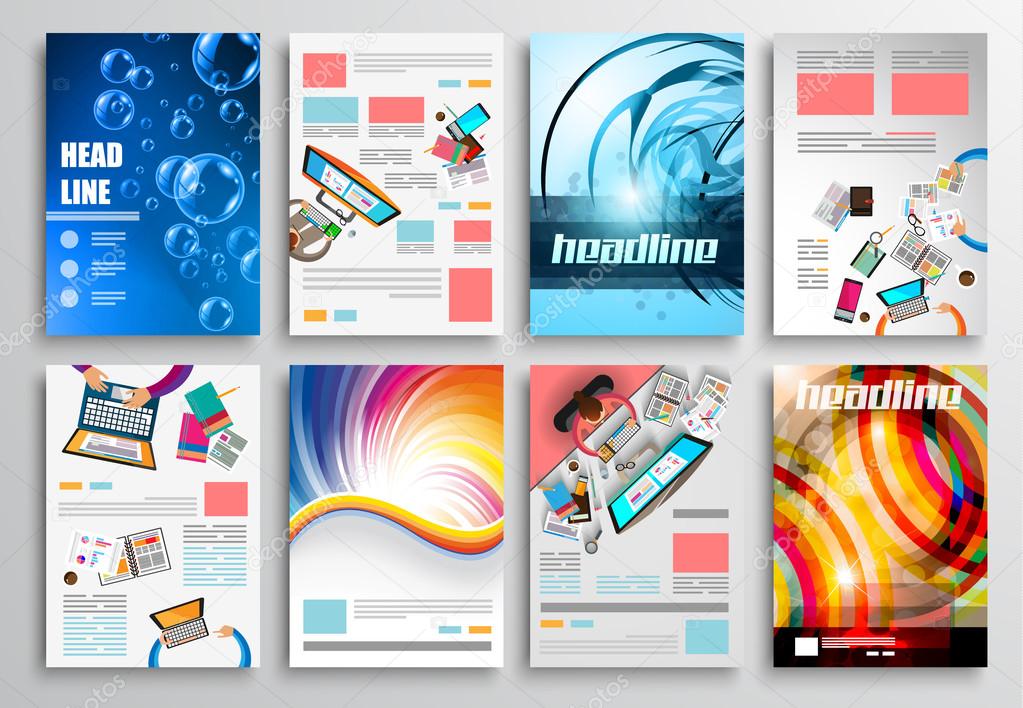 Set of Flyer Design, Web Templates