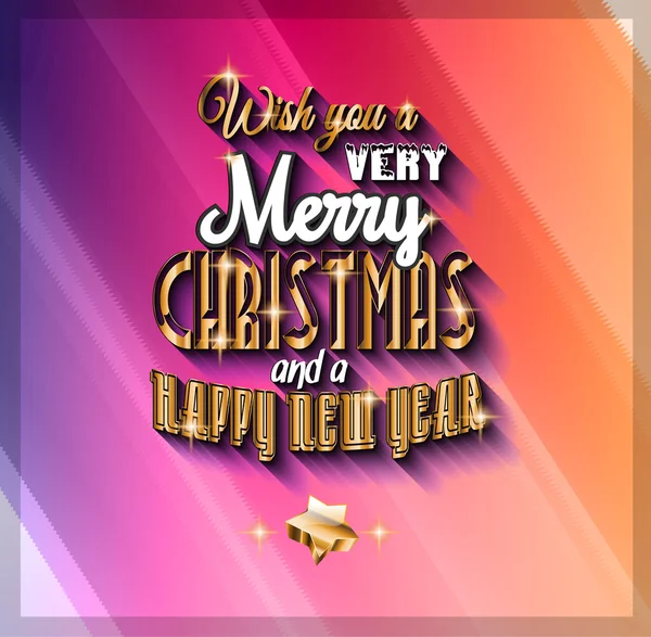 Nouvel An et Joyeux Noël fond — Image vectorielle