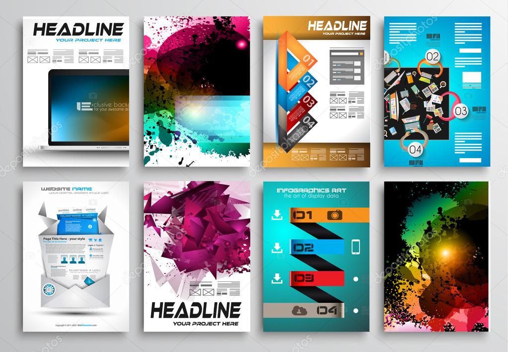 Set of Flyer Design, Web Templates