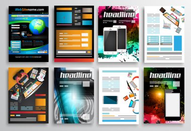 El ilanı tasarımı, Web şablonları kümesi