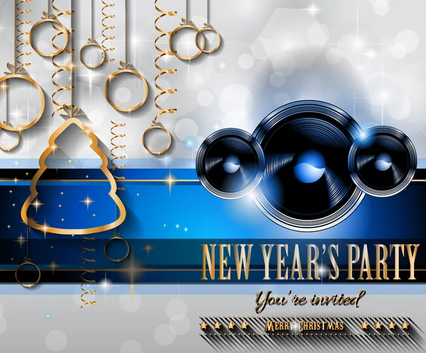 Novoroční večírek Flyer design — Stockový vektor