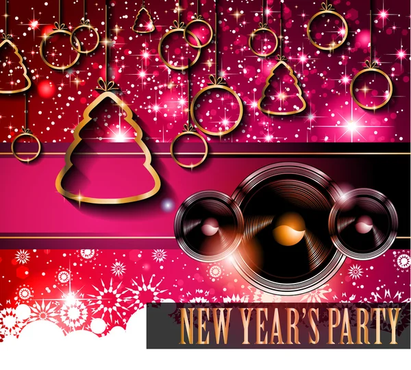 New Year and Christmas background — Stock Vector