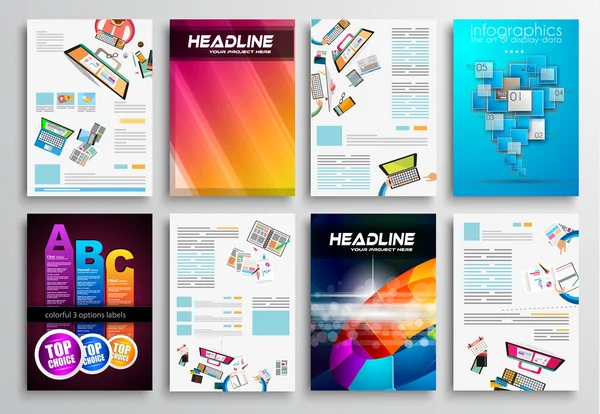 Flyer ontwerpen, Web Templates — Stockvector