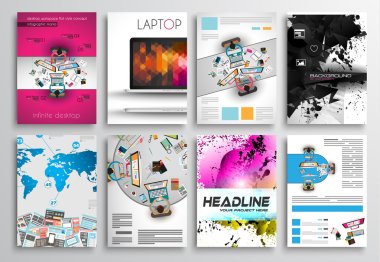 Set of Flyer Design, Web Templates clipart