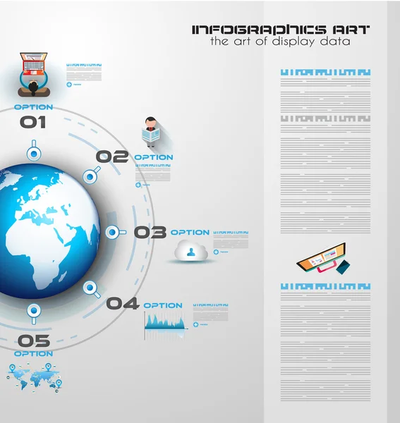 Infographic teamwork with Flat style — Διανυσματικό Αρχείο