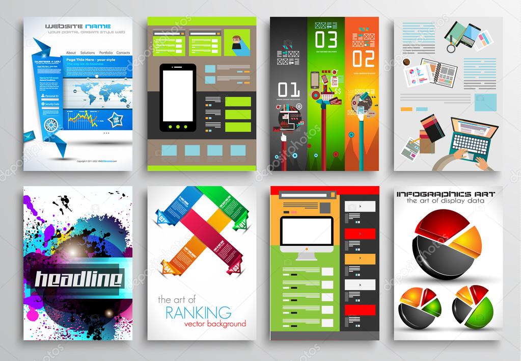 Set of Flyer Design, Web Templates