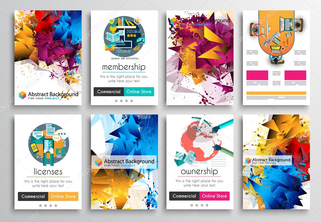 Set of Flyer Design, Web Templates