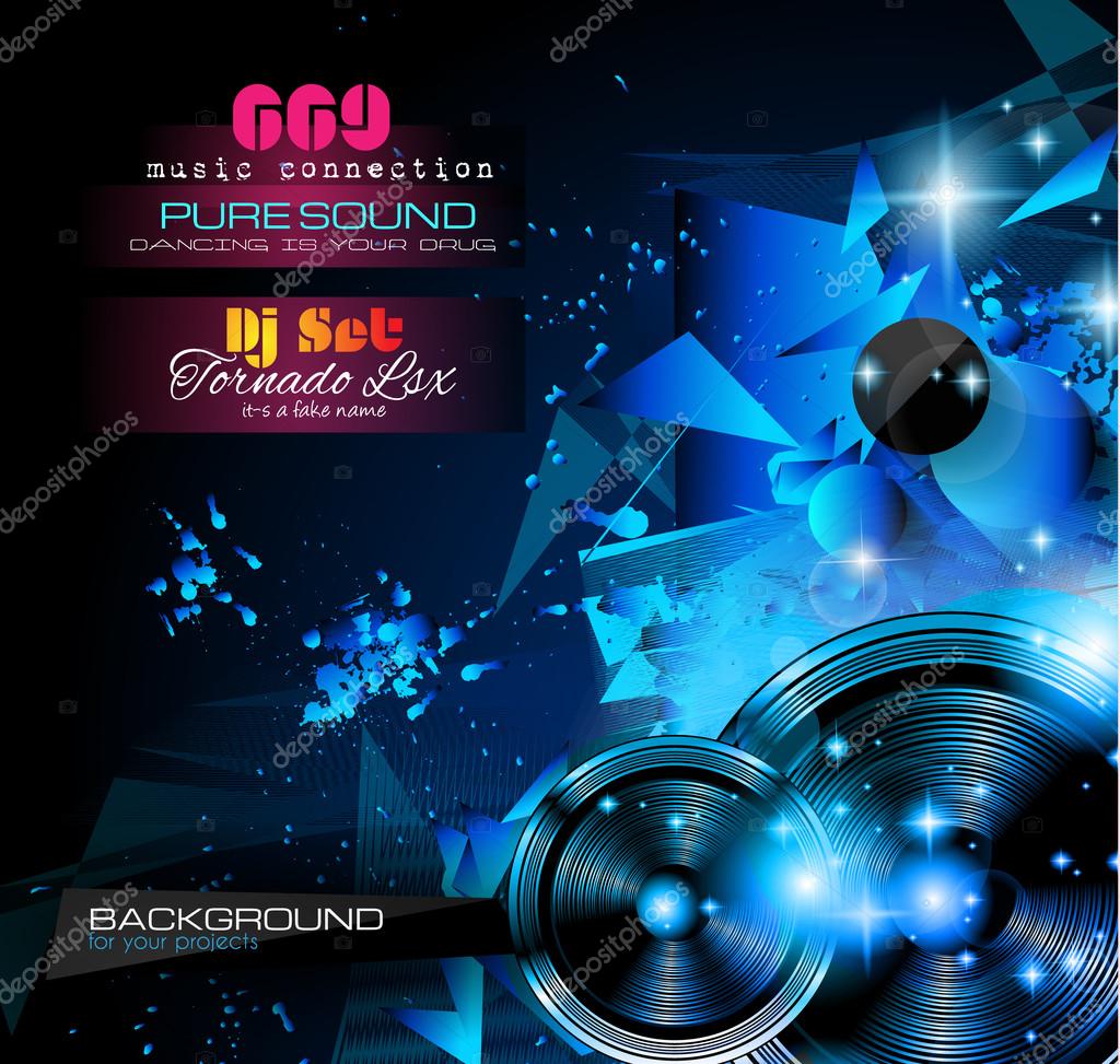 Disco Night Club Flyer Layout Stock Vector Image By C Davidarts